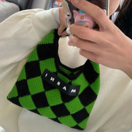 Chessboard fashion handbag DIY